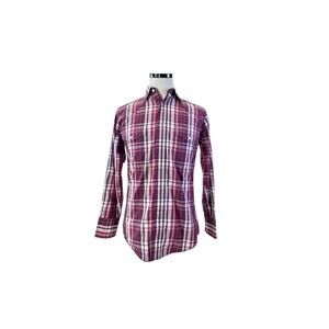 Wrangler Red Plaid Snap Front Western Shirt - Men's S